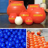 High buoyancy anti acid polyethylene plastic float ball fishing area protection warning floating ball in the sea